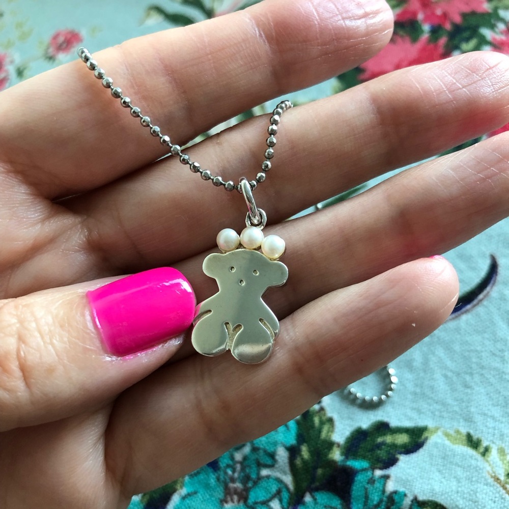 Tous Real Sisy Collection Pendant with Pearl Crown